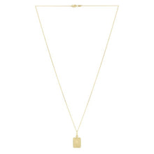 Load image into Gallery viewer, 14K Rectangle Sun Pendant
