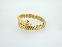 Load image into Gallery viewer, Vintage 18k Gold Coiled Snake Bracelet
