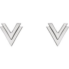 Load image into Gallery viewer, Mini Chevron Earrings
