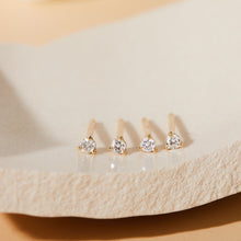 Load image into Gallery viewer, UNA | Single Diamond Mini Stud Earring Studs AURELIE GI 
