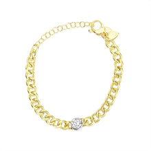 Load image into Gallery viewer, Chunky Cuban Chain and Diamond Bracelet
