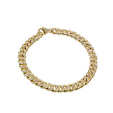 Load image into Gallery viewer, Yellow Gold Chunky Cuban Diamond Link Bracelet
