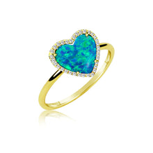 Load image into Gallery viewer, Opal Heart Ring
