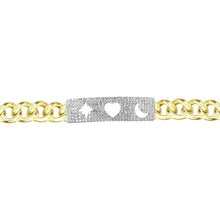 Load image into Gallery viewer, Celestial Diamond Encrusted Chain Bracelet
