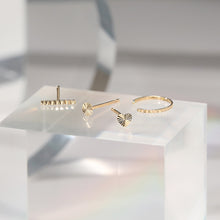 Load image into Gallery viewer, CORAL | Single Diamond Cut Circle Stud Earring Studs AURELIE GI 
