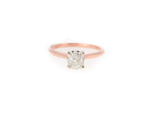 Load image into Gallery viewer, cushion cut solitaire engagement ring
