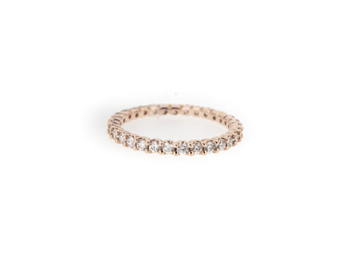 rose gold eternity band