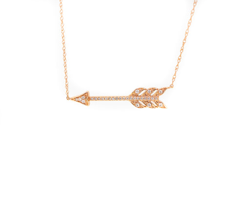 Diamond arrow necklace