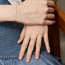 Load image into Gallery viewer, Amelia | White Sapphire Baguette Bracelet Bracelets AURELIE GI 
