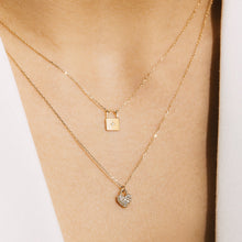 Load image into Gallery viewer, REHANA | Diamond Padlock Necklace Necklaces AURELIE GI 
