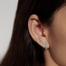 Load image into Gallery viewer, AMINA | Turquoise Solitaire Single Stud Studs AURELIE GI 
