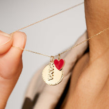 Load image into Gallery viewer, Dulcie | Tiny Candy Red Heart Pendant Necklaces AURELIE GI 
