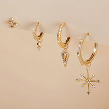 Load image into Gallery viewer, CANDIE | Diamond Octagram Star Earring Charm Earring Charms AURELIE GI 
