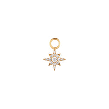 Load image into Gallery viewer, STELLA | Diamond Starburst Earring Charm Earring Charms AURELIE GI 
