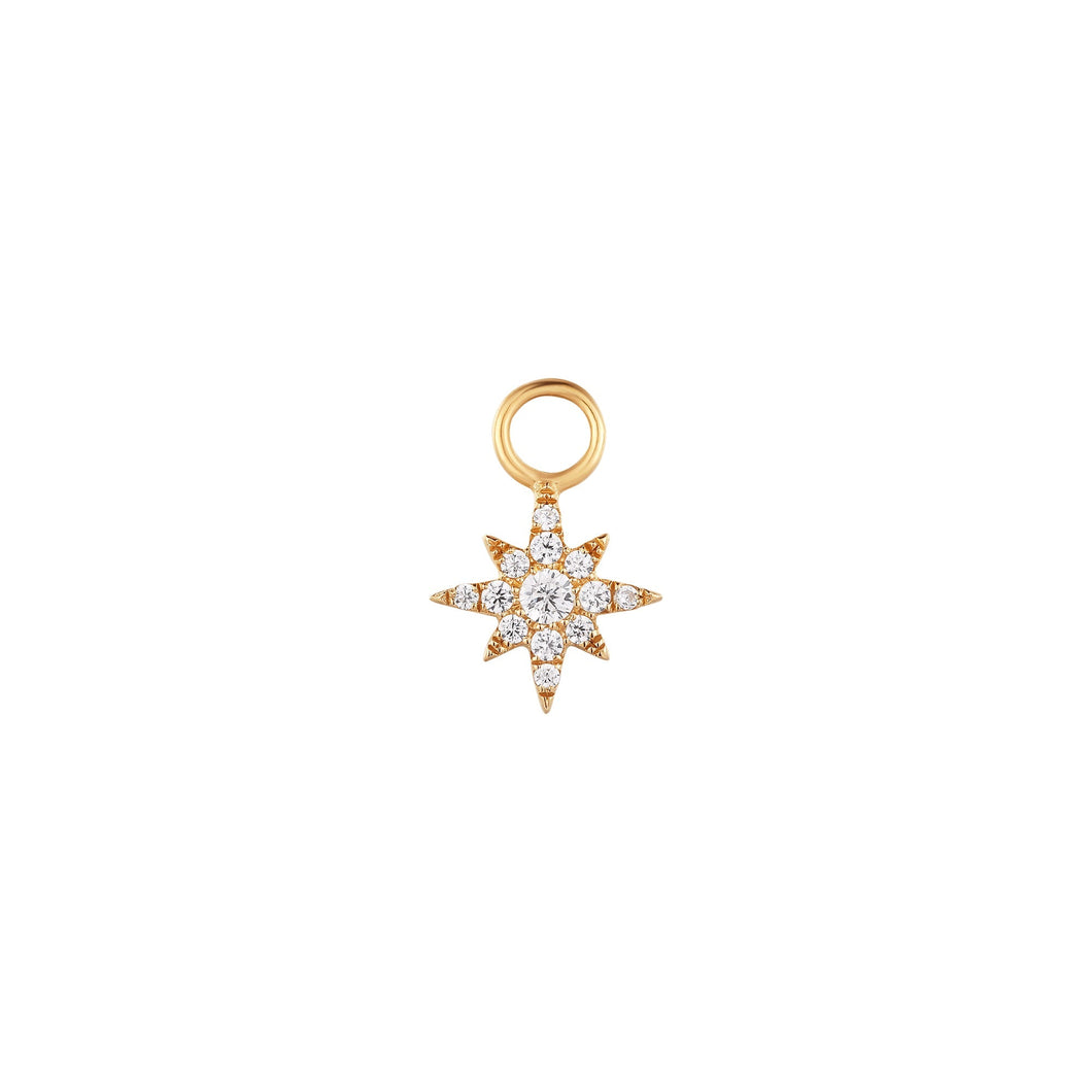 STELLA | Diamond Starburst Earring Charm Earring Charms AURELIE GI 
