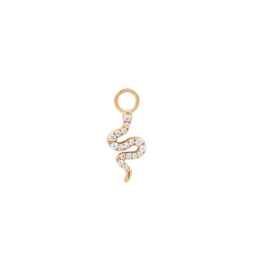 NEFERTITI | Diamond Snake Earring Charm Earring Charms AURELIE GI 