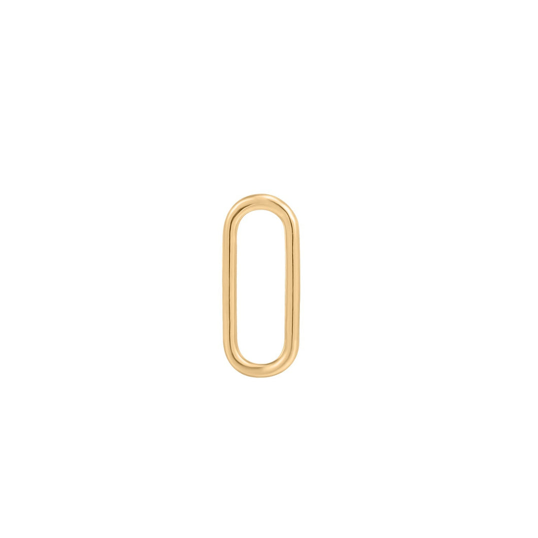 IMOGEN | Gold Paper Clip Charm Earring Charms AURELIE GI 