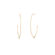Load image into Gallery viewer, DAPHNE | Dangling Diamond Hoops
