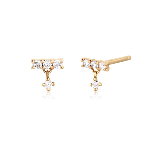 DIANA | Dangling Diamond Studs Studs AURELIE GI 