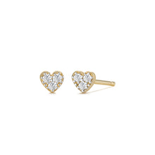 Load image into Gallery viewer, SOPHIE | Diamond Heart Studs
