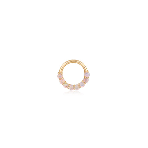 HAYDEN | Opal Clicker Ring Earrings AURELIE GI Yellow Gold 