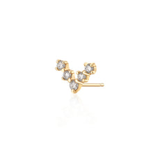 Load image into Gallery viewer, HOPE | Lab-Grown Diamond Wishbone Stud Single Earring
