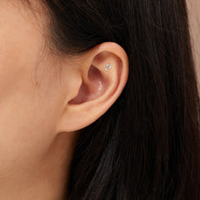 Load image into Gallery viewer, APRIL | Diamond Single Piercing Earring Earrings AURELIE GI 
