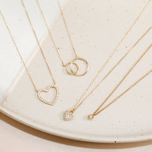 Load image into Gallery viewer, EMMA | Open Diamond Heart Necklace
