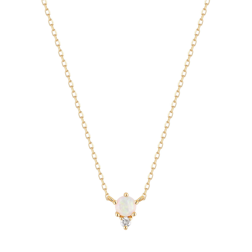 ZENA | Opal and Diamond Necklace