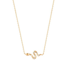 Load image into Gallery viewer, NEFERTITI | Diamond Snake Necklace Necklaces AURELIE GI 
