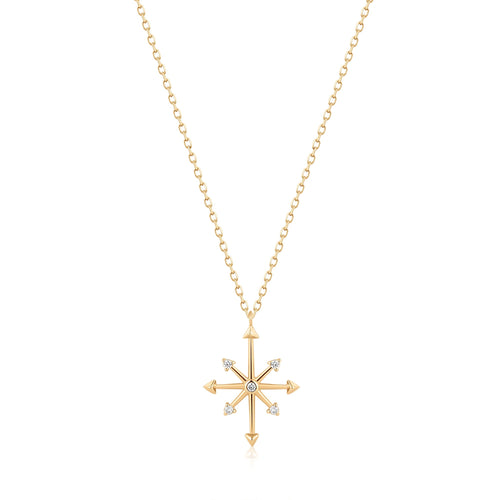 CANDIE | Diamond Octagram Star Necklace Necklaces AURELIE GI 