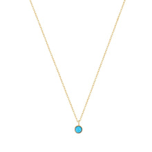 Load image into Gallery viewer, MARIA | Turquoise Solitaire Necklace Necklaces AURELIE GI 
