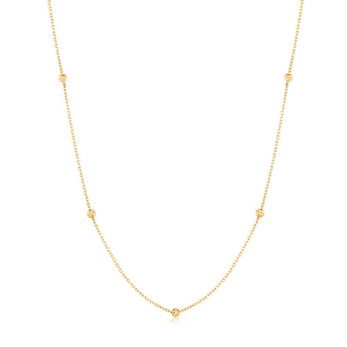 SKYE | Diamond Cut Bead Necklace Necklaces AURELIE GI Yellow 