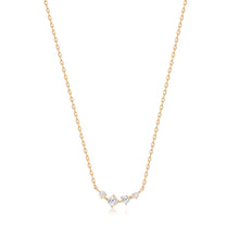 Load image into Gallery viewer, JEAN | Rose Cut White Sapphire Necklace Necklaces AURELIE GI Yellow Gold 
