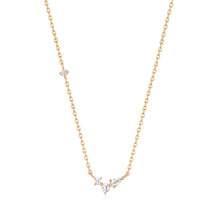 Load image into Gallery viewer, CAMI | Pear and Round White Sapphire Necklace
