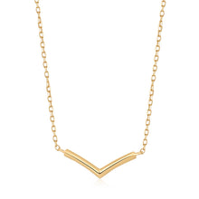 Load image into Gallery viewer, LAUREL | Gold Wishbone Necklace
