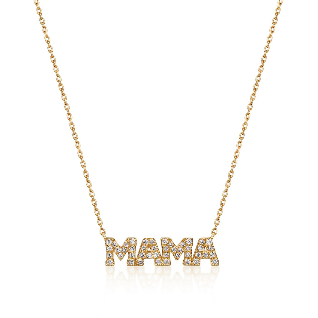 MERE | Diamond Mama Necklace Necklaces AURELIE GI Yellow 