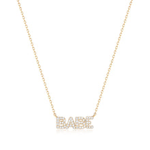 Load image into Gallery viewer, Babe| Diamond Necklace Necklaces AURELIE GI Yellow 
