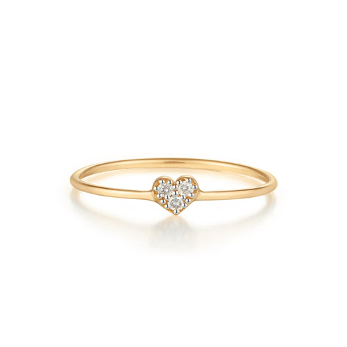SOPHIE | Diamond Heart Ring Rings AURELIE GI 