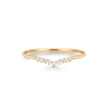 Load image into Gallery viewer, FROST | Curved Diamond Ring Rings AURELIE GI 
