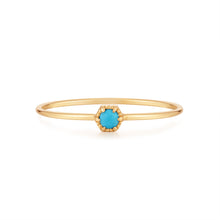 Load image into Gallery viewer, AMINA | Turquoise Solitaire Ring Rings AURELIE GI 
