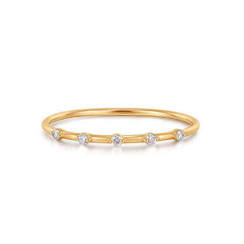 LUELLA | Floating Diamond Ring Rings AURELIE GI #5 Yellow 