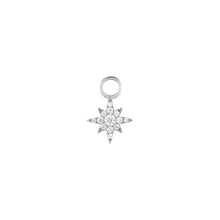 Load image into Gallery viewer, STELLA | Diamond Starburst Earring Charm Earring Charms AURELIE GI White Gold 
