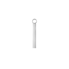 Load image into Gallery viewer, JOURNEY | Engravable Bar Earring Charm Earring Charms AURELIE GI White Gold 
