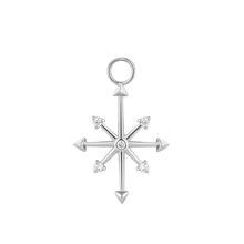 Load image into Gallery viewer, CANDIE | Diamond Octagram Star Earring Charm Earring Charms AURELIE GI White Gold 
