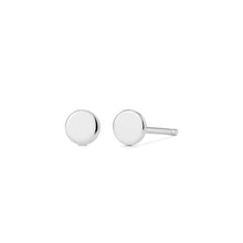 Load image into Gallery viewer, DOT | Disc Stud Earrings Studs AURELIE GI White Gold 
