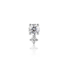 Load image into Gallery viewer, APRIL | Diamond Single Piercing Earring Earrings AURELIE GI White Gold Single 

