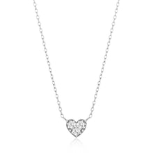 Load image into Gallery viewer, SOPHIE | Diamond Heart Necklace Necklaces AURELIE GI White Gold 

