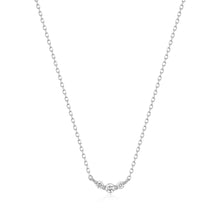 Load image into Gallery viewer, INEZ | Triple Diamond Necklace Necklaces AURELIE GI White Gold 
