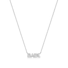 Load image into Gallery viewer, Babe| Diamond Necklace Necklaces AURELIE GI White Gold 
